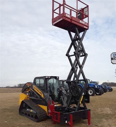 skid steer man lift|skid lift for tractor trailer.